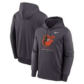 Men's Nike Anthracite Baltimore Orioles Therma-FIT Hoodie