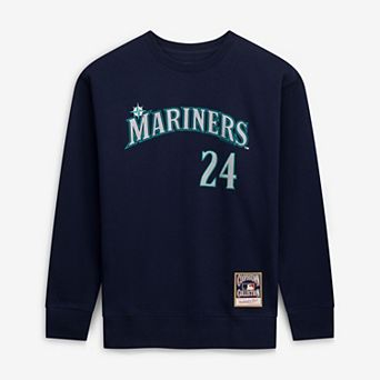 Men's Mitchell & Ness Ken Griffey Jr. Navy Seattle Mariners Classic Player Number Sweatshirt