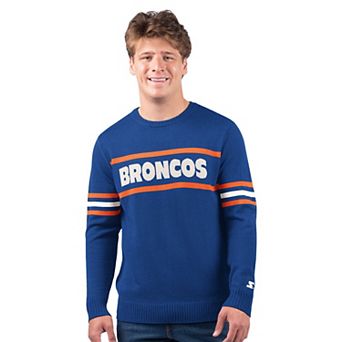 Men's Starter Royal Denver Broncos Player Sweater