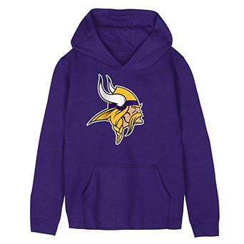 Preschool Purple Minnesota Vikings Primary Logo Fleece Hoodie