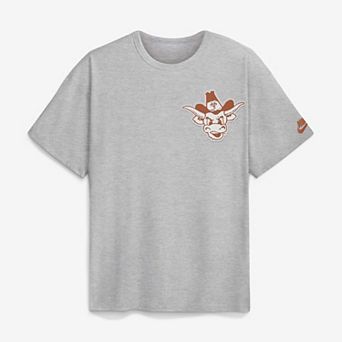 Men's Nike Heather Gray Texas Longhorns Legacy Logo Max90 T-Shirt