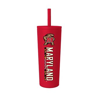 Maryland Terrapins 24oz. No Spill Straw Tumbler