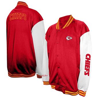 Men's Profile Red Kansas City Chiefs Big & Tall Full-Snap Varsity Jacket