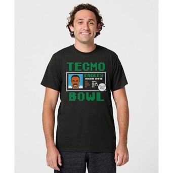 Unisex Homage Reggie White Charcoal Philadelphia Eagles Tecmo Bowl Retired Player Graphic Tri-Blend T-Shirt