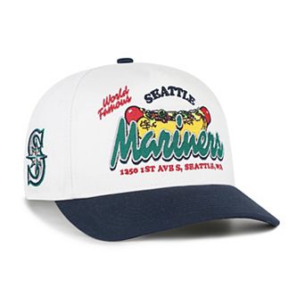 Men's '47 White/Navy Seattle Mariners Glizzy Collection Hitch Adjustable Hat