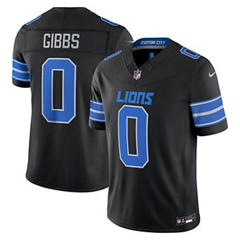 Men's Nike Jahmyr Gibbs Black Detroit Lions Alternate Vapor F.U.S.E. Stitched Limited Jersey
