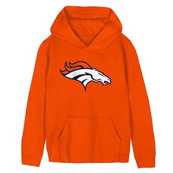 Preschool Orange Denver Broncos Primary Logo Fleece Hoodie