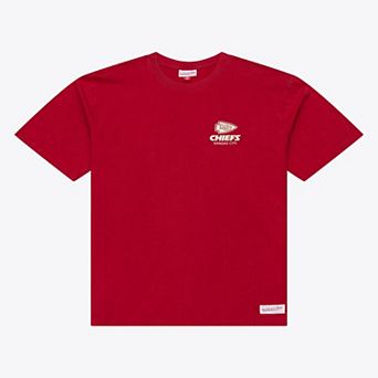 Men's Mitchell & Ness Scarlet Kansas City Chiefs Core Essentials Micro Logo T-Shirt