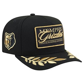 Men's New Era Black Memphis Grizzlies Golden 9FIFTY Snapback Hat