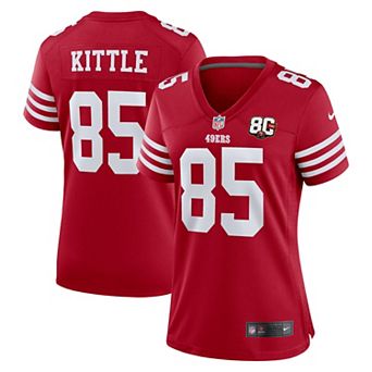Women's Nike George Kittle Scarlet San Francisco 49ers 80th Anniversary Game Jersey