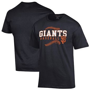 Men's Champion Black San Francisco Giants Baseball T-Shirt