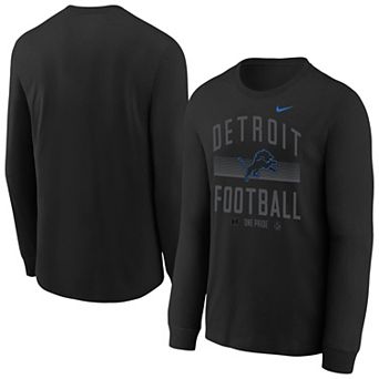 Youth Nike Black Detroit Lions Essential Long Sleeve T-shirt