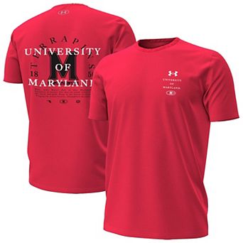 Men's Under Armour Red Maryland Terrapins 2026 Sideline Performance T-Shirt