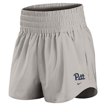 Women's Nike Gray Pitt Panthers Ultra Dri-FIT High-Rise Shorts