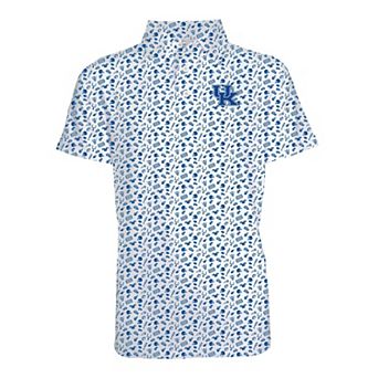 Toddler Garb Royal Kentucky Wildcats Tom Allover Print Performance Polo