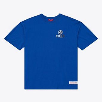 Women's Mitchell & Ness Royal Chicago Cubs Core Essentials Micro Logo T-Shirt