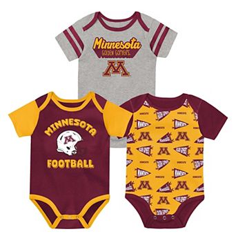 Newborn Outerstuff Red Minnesota Golden Gophers Star Player Three-Piece Bodysuit Set