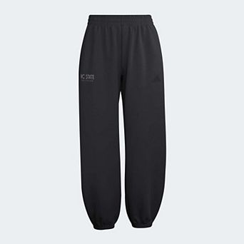Women's adidas Black NC State Wolfpack Soft Lux Sweatpants
