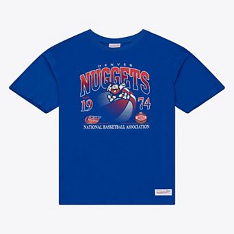 Men's Mitchell & Ness Royal Denver Nuggets Core Graphic T-Shirt
