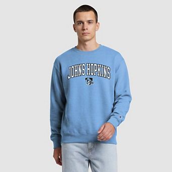 Men's Champion Light Blue Johns Hopkins Blue Jays Contrast Sweatshirt