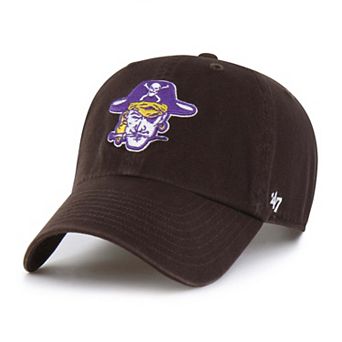 Men's '47 Brown ECU Pirates Vault Clean Up Adjustable Hat