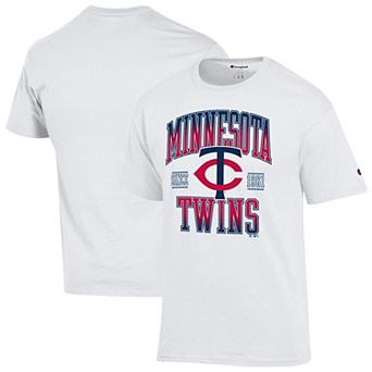 Men's Champion White Minnesota Twins Team Name T-Shirt