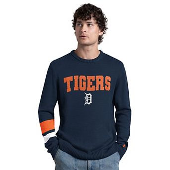Men's Starter Navy Detroit Tigers Retro Bowl Sweater