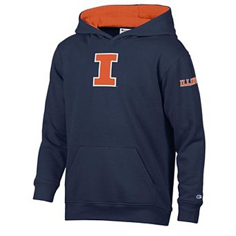 Youth Champion Navy/Orange Illinois Fighting Illini Volume Fleece Hoodie