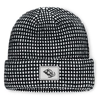 Men's Fanatics Black Utah Mammoth Fundamental Scheme Ribbed Cuffed Knit Hat
