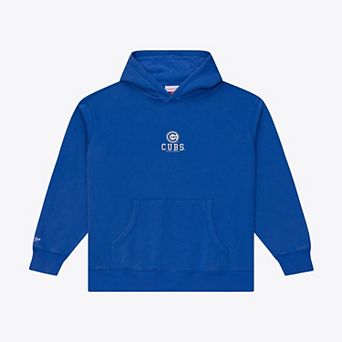 Men's Mitchell & Ness Royal Chicago Cubs Core Essentials Fleece Hoodie