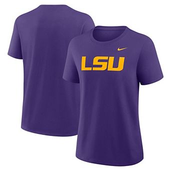 Women's Nike Purple LSU Tigers Primary Logo T-Shirt