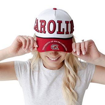 Women's Gameday Social White/Garnet South Carolina Gamecocks Five-Panel Rope Away Adjustable Hat