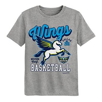 Preschool Mitchell & Ness Gray Dallas Wings That Girl T-Shirt