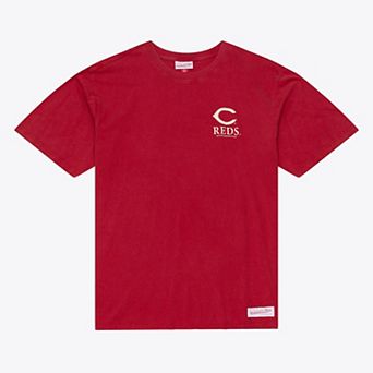 Men's Mitchell & Ness Red Cincinnati Reds Core Essentials T-Shirt