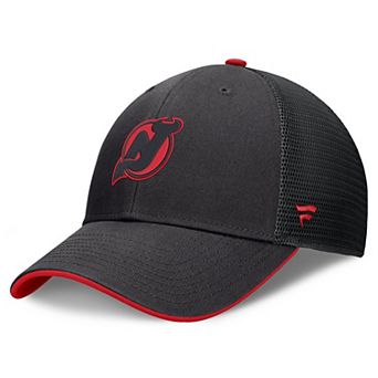 Men's Fanatics Black New Jersey Devils Fundamental Limits Trucker Adjustable Hat