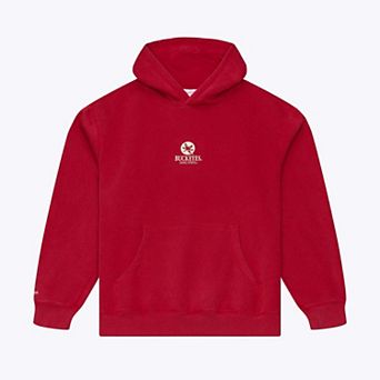 Men's Mitchell & Ness Scarlet Ohio State Buckeyes Core Icon Fleece Hoodie