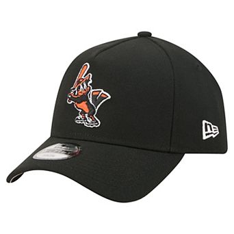 Youth New Era Black Baltimore Orioles Cooperstown Logo 9FORTY A-Frame Adjustable Hat