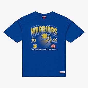 Men's Mitchell & Ness Royal Golden State Warriors Core Graphic T-Shirt