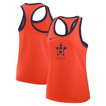 Women's Nike Orange Houston Astros Tri-Blend Dri-FIT Racerback Tank Top