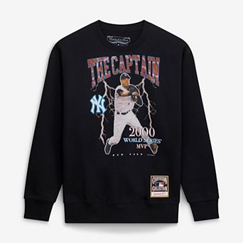 Men's Mitchell & Ness Derek Jeter Black New York Yankees Cooperstown Collection Nickname Player Graphic Sweatshirt