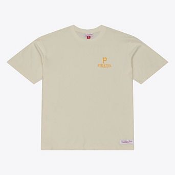 Men's Mitchell & Ness Cream Pittsburgh Pirates Core Essentials T-Shirt