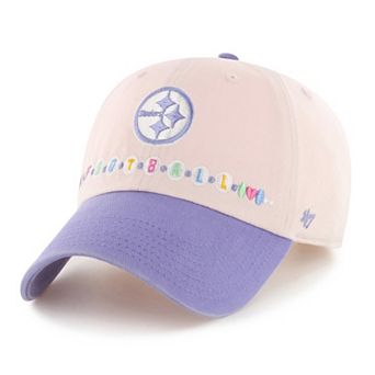 Toddler '47 Light Pink/Light Purple Pittsburgh Steelers Friendship Clean Up Adjustable Hat