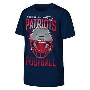 Youth Outerstuff Navy New England Patriots Full Gear T-Shirt