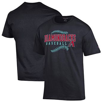 Men's Champion Black Arizona Diamondbacks Baseball T-Shirt