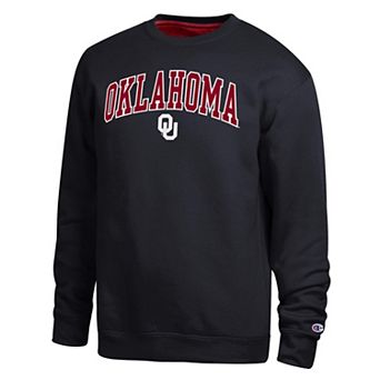Men's Champion Black Oklahoma Sooners Arch Sweatshirt