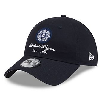 Women's New Era Navy Detroit Tigers Script Patch Casual Classic Adjustable Hat