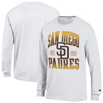 Men's Champion White San Diego Padres Jersey Long Sleeve T-Shirt