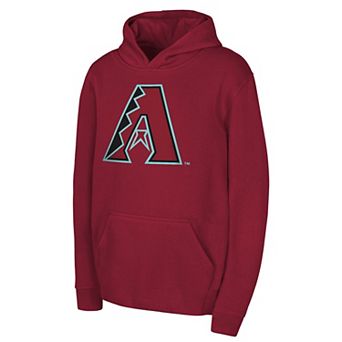 Youth Outerstuff Crimson Arizona Diamondbacks Primary Logo Fleece Hoodie