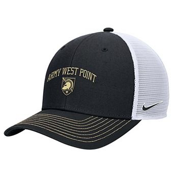 Men's Nike Black Army Black Knights Rise Adjustable Trucker Hat