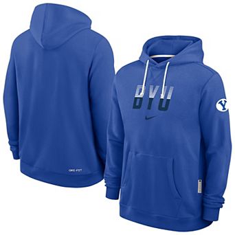 Men's Nike Royal BYU Cougars 2026 Sideline Standard Issue Dri-FIT Hoodie